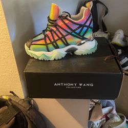 ANTHONY WANG COLLECTION colorful tennis shoe