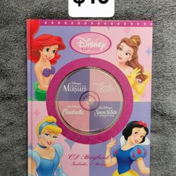 Disney Princess CD Storybook W/4 Stories