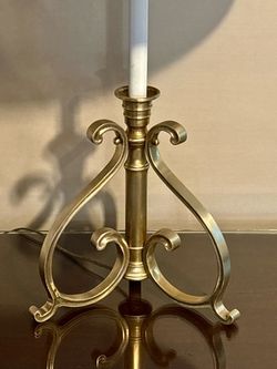 Vintage Victorian brass lamp