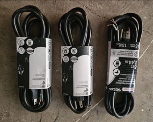 3X Utilitech 8-ft 16 / 3-Prong Indoor Sjt Light Duty General Extension Cord