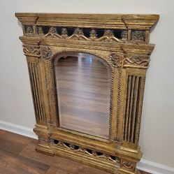 Ornate Gilt Wood Wall Mirror 