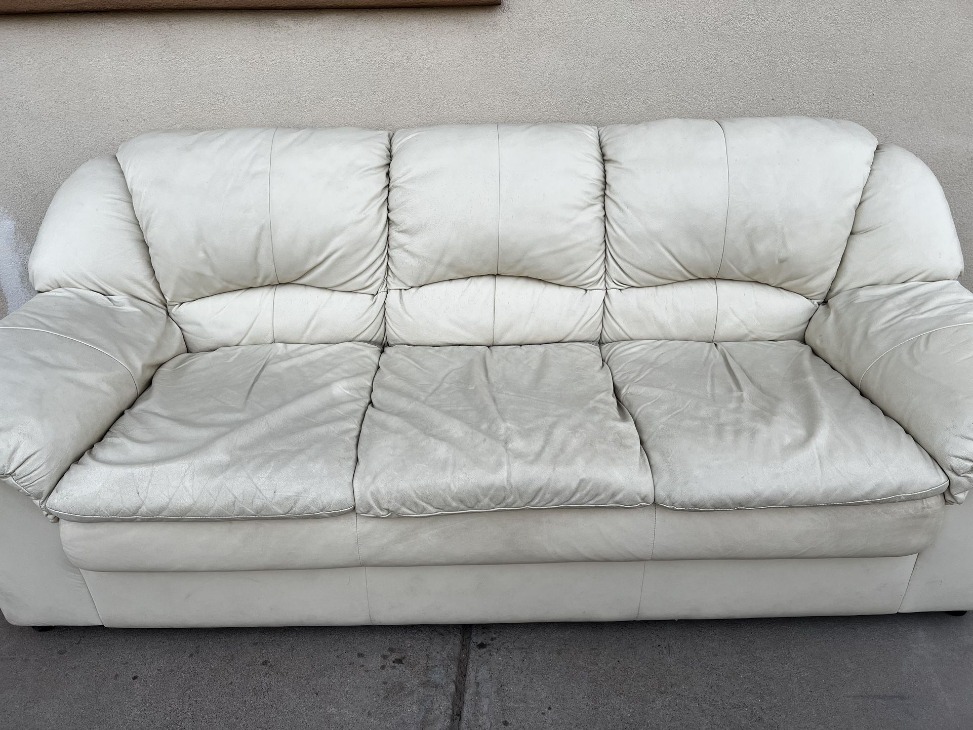 White Leather Couch