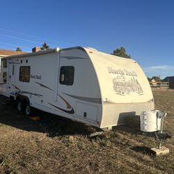 North Trail two bedroom slide for bunks private room plus queen bed in front