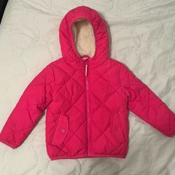 pink cat & jack puffer jacket