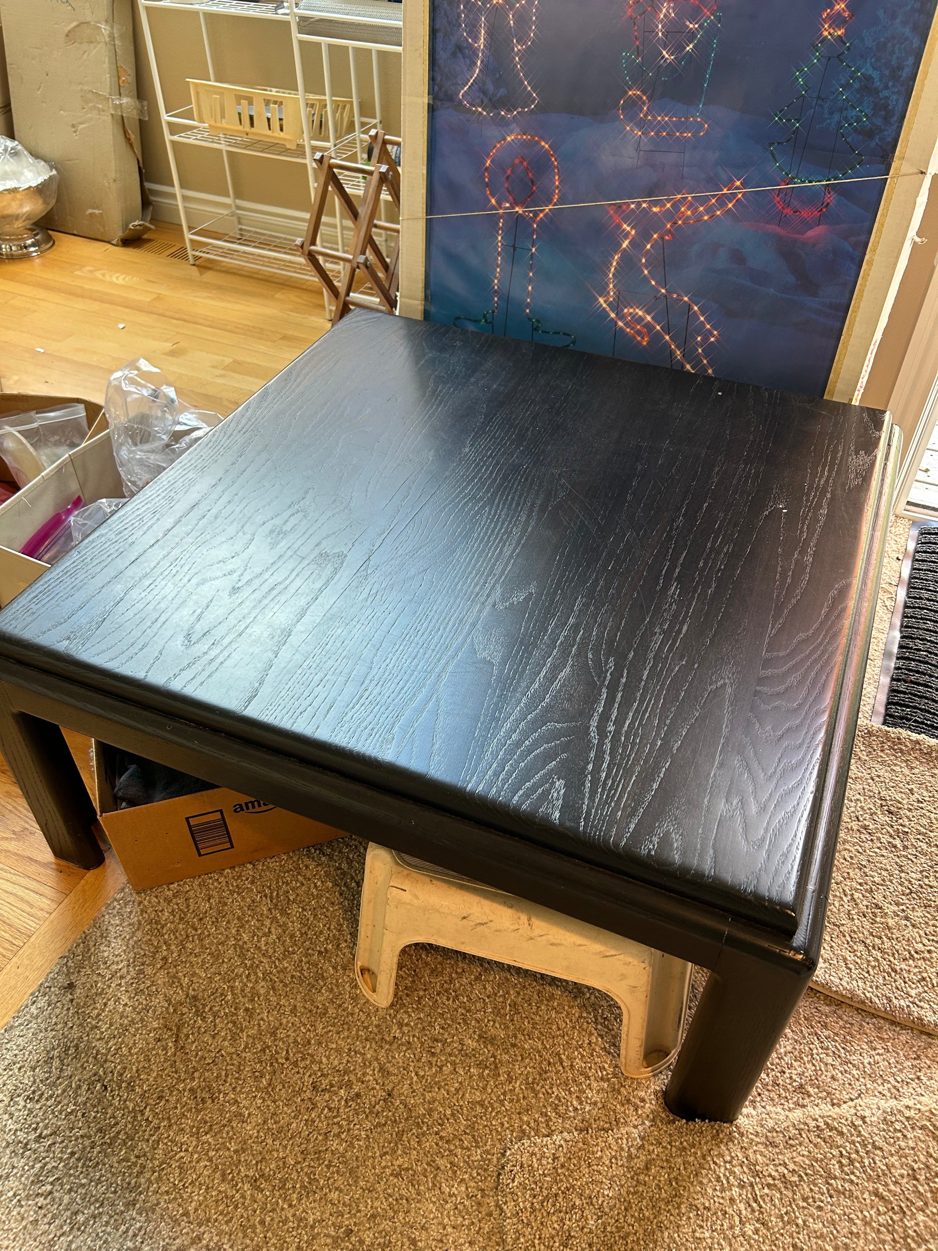 Square Black Coffee Table