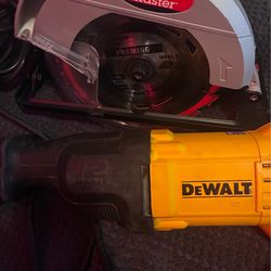 DeWalt Reciprocating Saw + Circular Saw – Both Work Great – Jobsite Ready