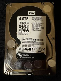 2x 4TB WD Gaming Hard Drives