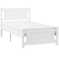 Twin Bed Frame with Mattress 