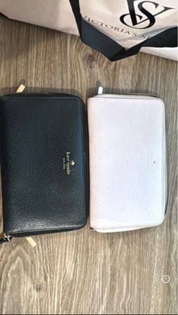 Kate spade wallets, black and pink wallet