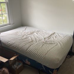 Full Size Bed (mattress + Box + Cover + Pad+Frame)