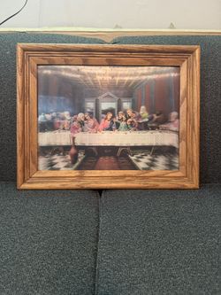 Vintage Last Supper Lentograph