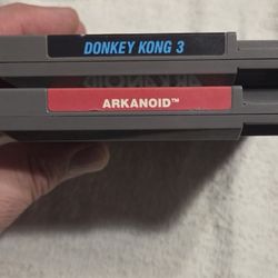 Nintendo Nes Arkanoid & Donkey Kong 3