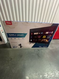 TCL 40” Full HD 1080p Android Smart TV - New