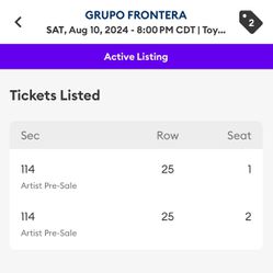 Grupo Frontera Tickets