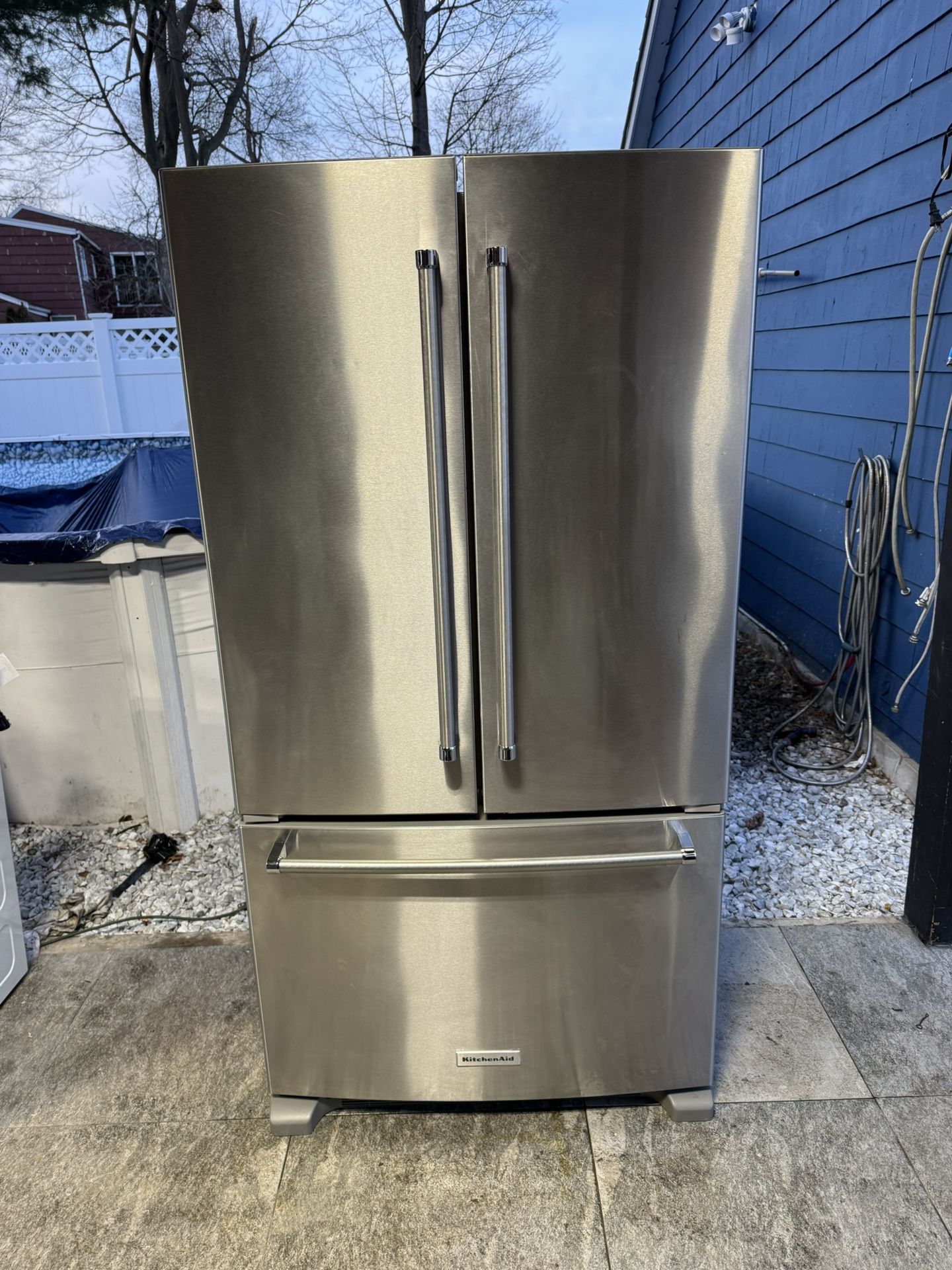 Kichen aid Refrigerator 36 X 24 X 69 Working Perfect Clean One Receipt For 6 Months Warranty