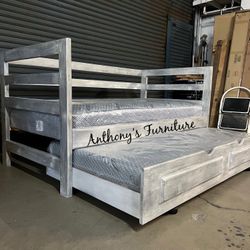 Twin Daybed With Trundle And Mattresses