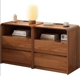 2 STORAGE DRAWERS END TABLE (SET OF 2)
