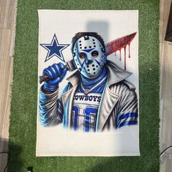 Dallas Cowboys Jason Mask Graphic Rug / Wall Decor