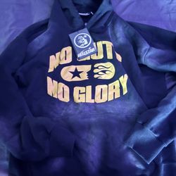 Hellstar No Guts No Glory Hoodie Washed Black