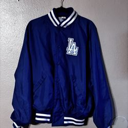 Men’s Dodgers XL Retro 90s Blue Jacket 