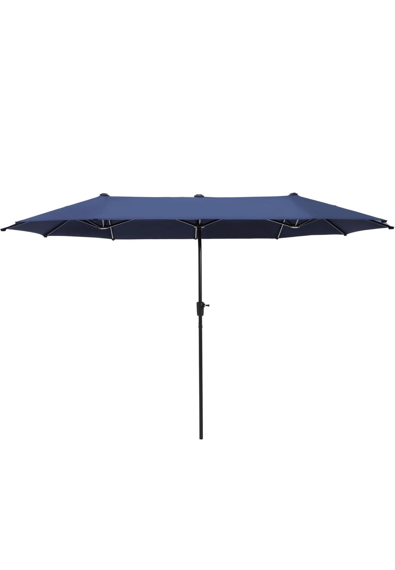 🔥Brand new in Box 🔥15' Rectangular Patio Umbrella (Base Not Included) - Large Patio Umbrella with Crank Handle, UV Protection for Outdoor Markets, B