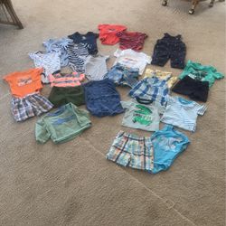 BOYS 6-12 MONTHS ASSORTED SUMMER CLOTHES CARTER’S JUMPING BEANS, CHILD OF MINE