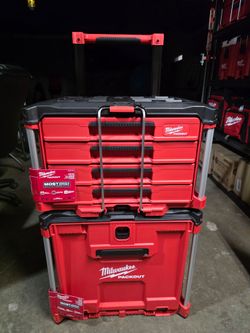 Milwaukee Packout Drawer Combo, Rolling Drawer Tool Box, 4-Drawer Tool Box