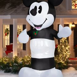 10 FT Mickey Disney 100th Anniversary  Metallic Fabric Christmas Inflatable 