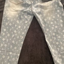 purple jeans size 38