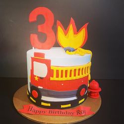 Firetruck Cake Topper