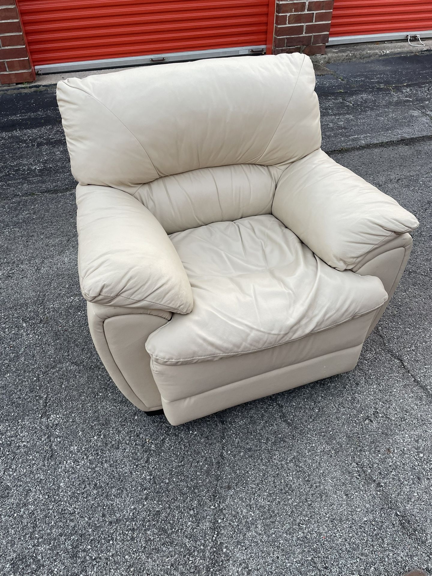 White Leather Chair $150.00