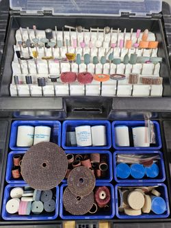 Rotary Tool Accessory Kit w/ Case – Large Assorted Set
