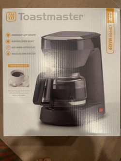 NEW Toastmaster 5 Cup Coffee Maker TM-545CMKL Black