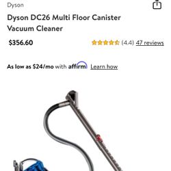 Dyson DC26 Vacuum 