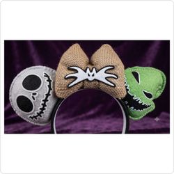 ​🎃 Handmade Nightmare Before Christmas Jack & Oogie Boogie Ears