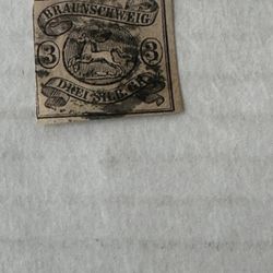 Braunschweig Brunswick German 8 Stamp 1858 