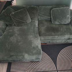 Green Corduroy Couch