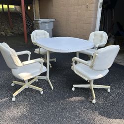 White Kitchen Table And 4 Chairs
