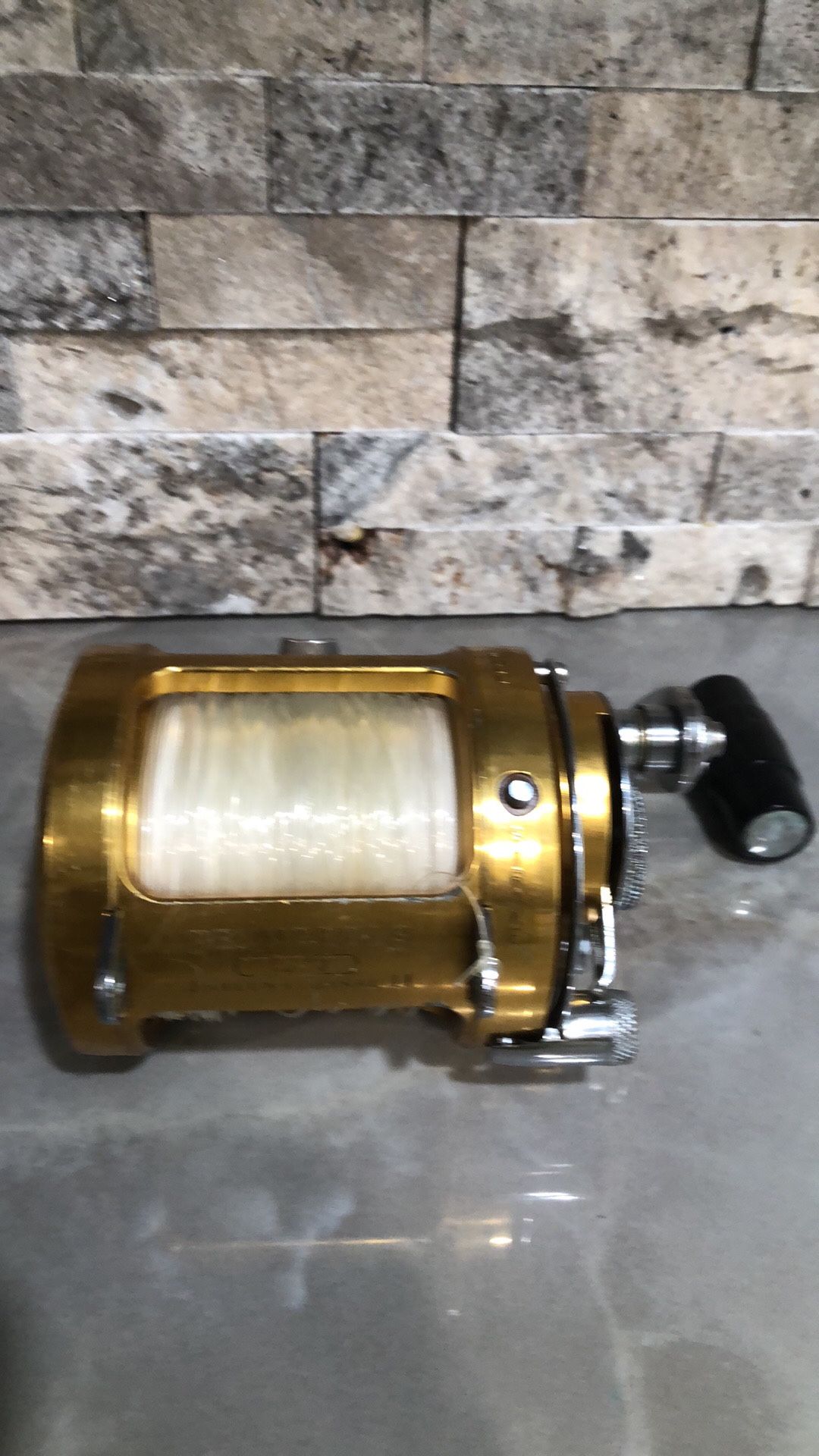 Penn International II GOLD "30SW" TWO SPEED BIG GAME Fishing Reel with 135lb SPECTRA Line. #AAA