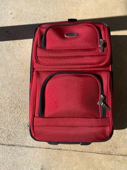 Kenneth Cole reaction red carry on luggage