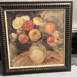 Very beautiful of reprint of flower picture. Size: 30.5" x 30.5". 