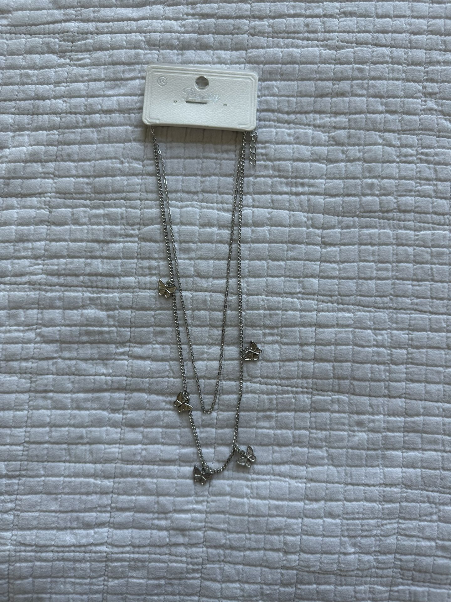 Silver Butterfly Necklace