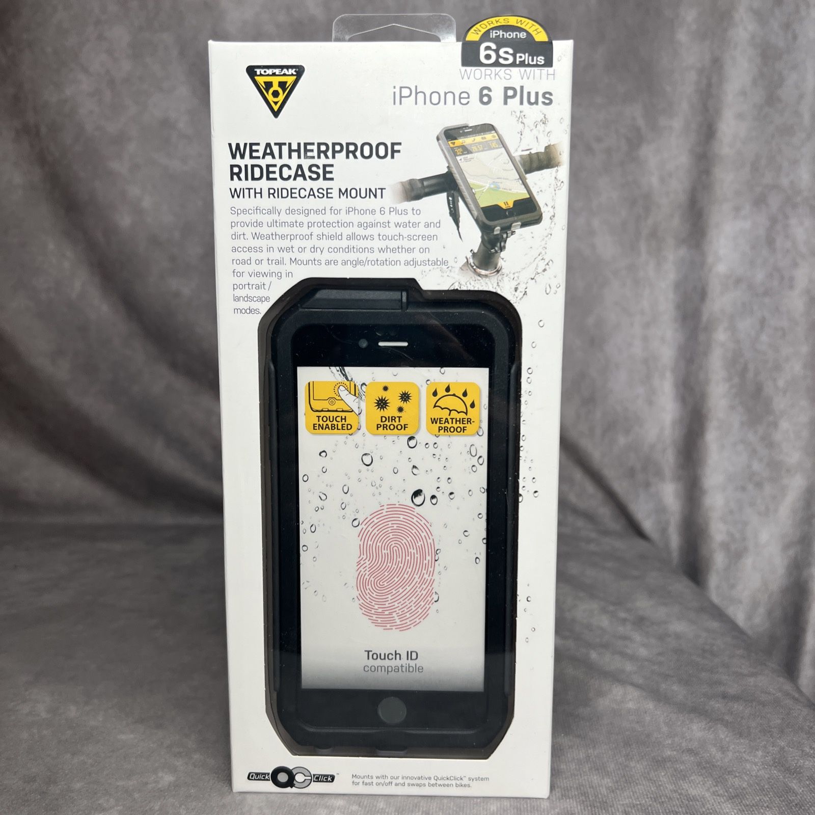Topeak Weatherproof RideCase With RideCase Mount Works With iPhone 6 Plus