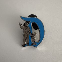 2025 Magic Key to Disneyland 70th Mystery D Pin - Walt & Mickey Statue