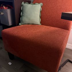 Rust Orange Accent Chair