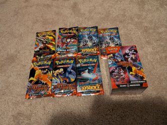 Pokemon Booster Packs Surging Sparks Destined Rivals Pitch Black Chaos Rising  Booster Bundle