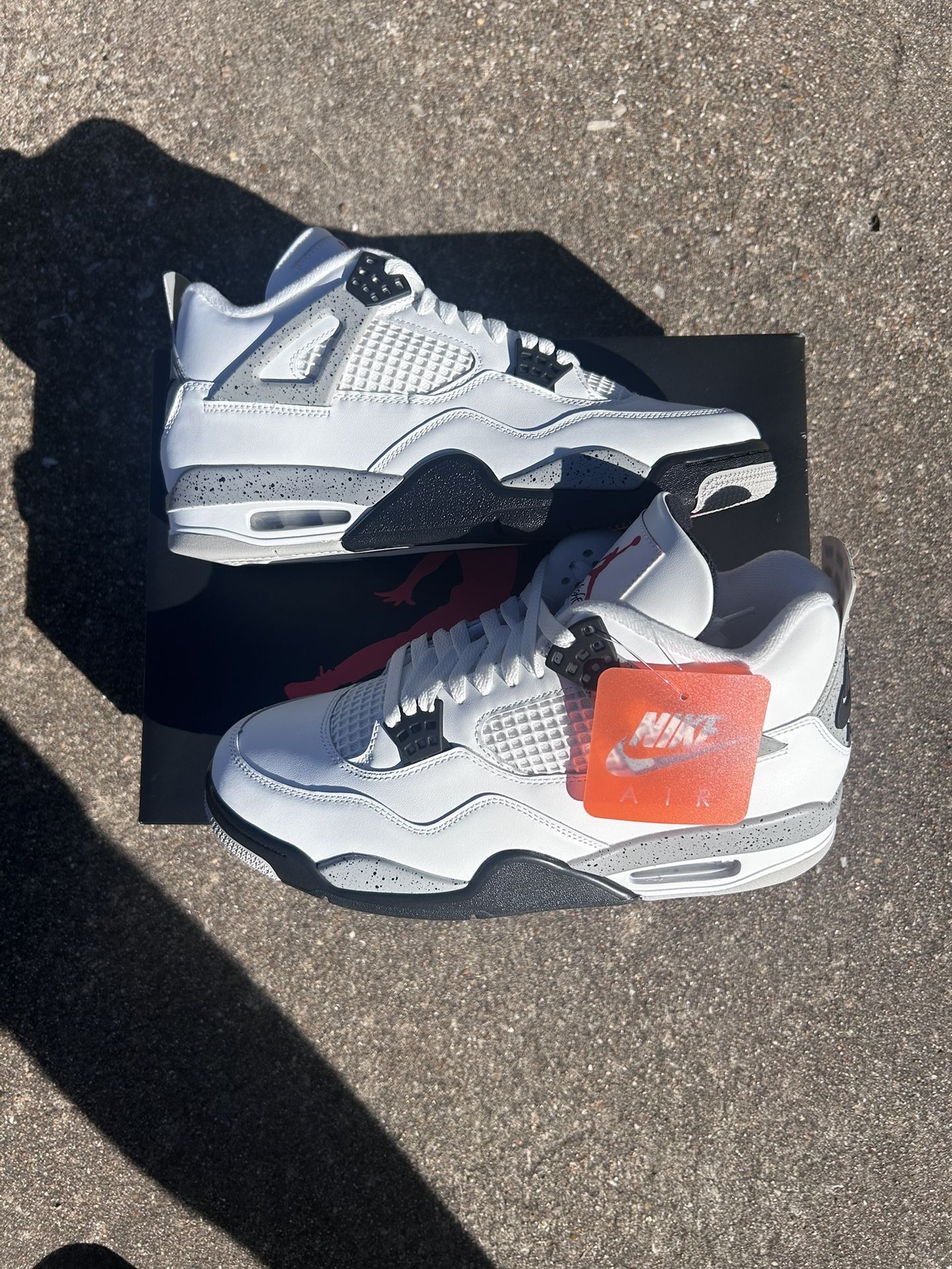 White Cement Jordan Retro 4’s 