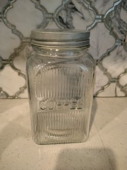 New Glass Coffee Container