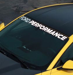 Ford Performance Mustang Windshield banner graphic decal
