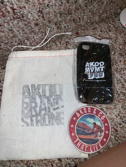 Akoo Branded Patch phone case and sack
